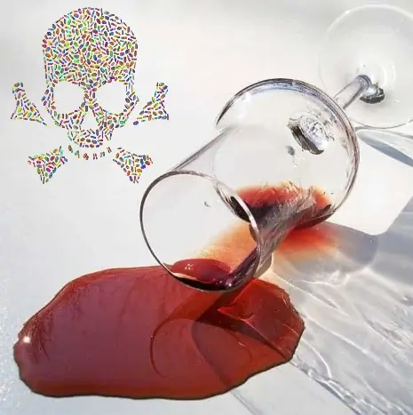 spilt red wine 1